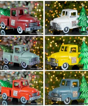 Six Christmas Trucks with Christmas Tree -In all Different Colors